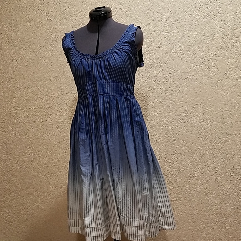Converse One star ombre blue summer cotton dress